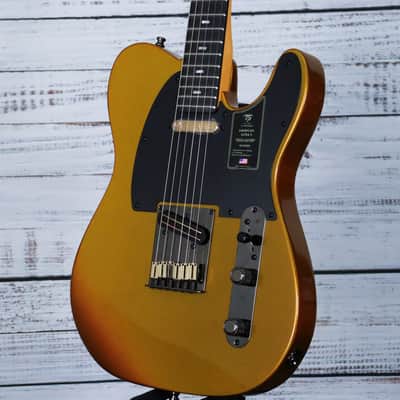Fender 75th Anniversary American Ultra II Telecaster Electric Guitar w/Case | Liquid Gold image 5