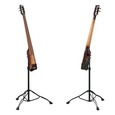 Ibanez UB805 Fretless 5-String Upright Bass Guitar w/Gig Bag & Stand | Mahogany Oil Burst image 6