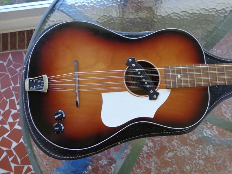 Egmond Double Tenor Guitar - Acoustic Electric Bouzouki - Chicago Tuning DGBE