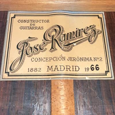 Jose Ramirez 1a 1966 amazing classical guitar - great sound quality - piece of history - check video! image 13