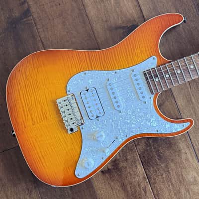 Suhr Standard Plus Faded Trans Honey Amber Burst Roasted Maple Neck SSCII 88768 image 7