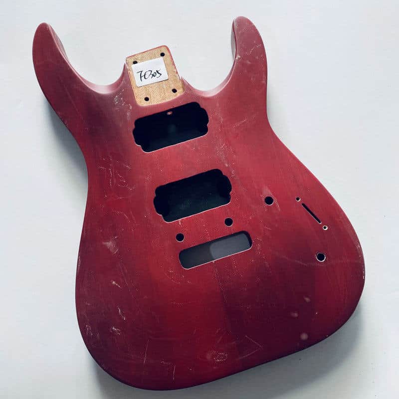 Red DIY HH Guitar Basswood Body image 1