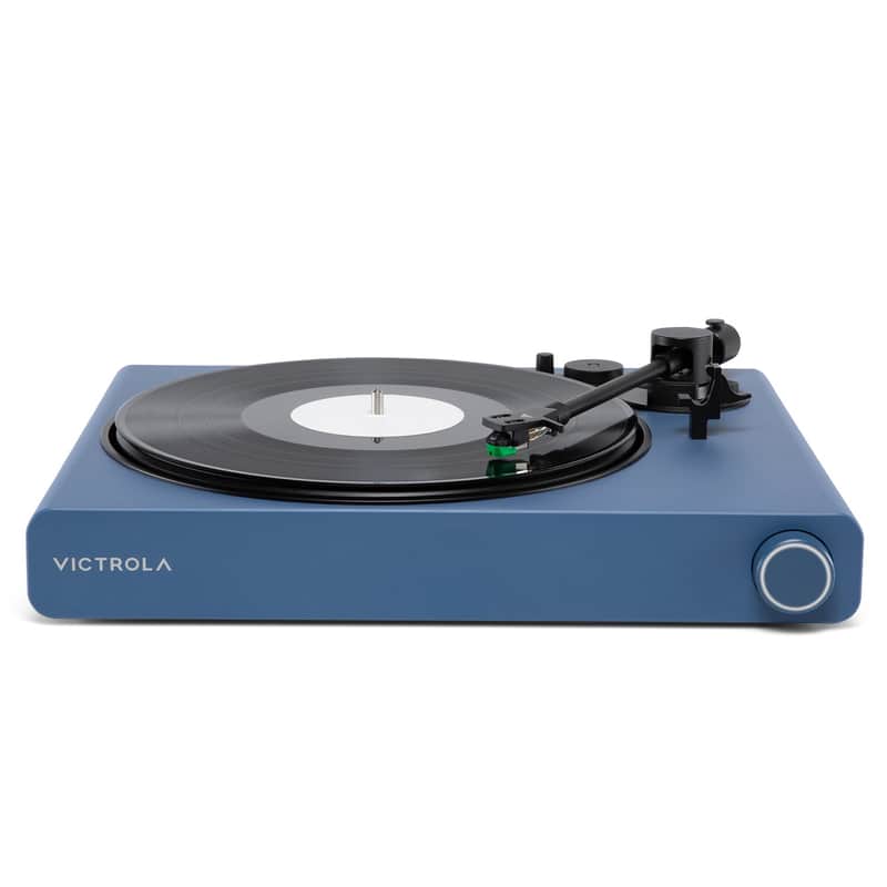 Victrola: Stream Onyx (Bluetooth / Wi-Fi / Works With Sonos) Turntable Blue w/ Audio-Technica AT-VM95E Cartridge