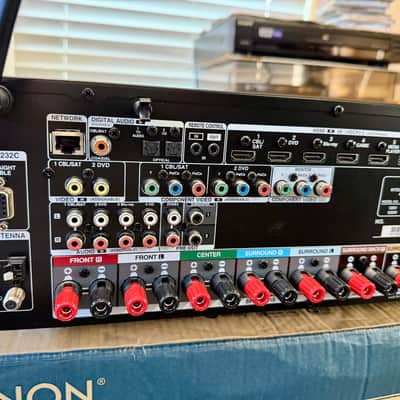 Denon AVR-X2200W 7.2 Ch 4K Ultra HD BT Atmos Receiver Remote Mic Antennas Box; Tested image 8