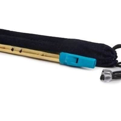 D Natural Flute | Tuned With Tanpura A=440Hz | Brass Flute + Velvet Cover image 2