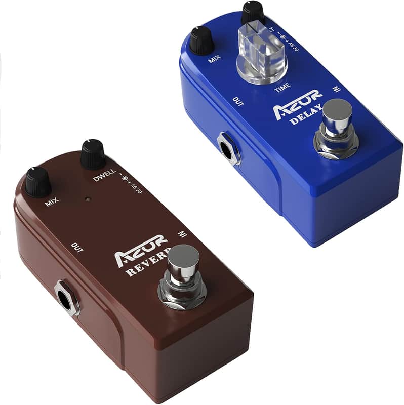 AZOR Reverb Delay Effect Pedal Spring Reverb Vintage Delay image 1