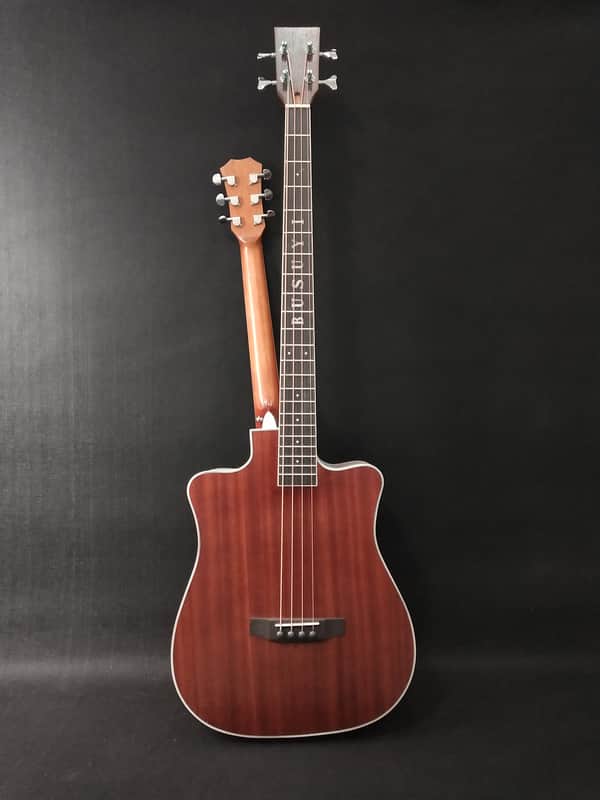 Busuyi Guitar 4 String Bass 6 String Lead Acoustic, Travel Acoustic Guitar with  Hard Case image 1