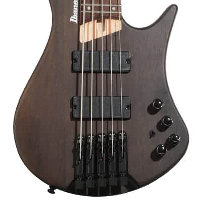 Ibanez Bass Workshop EHB605 5-string Electric Bass Guitar - Walnut Flat image 3