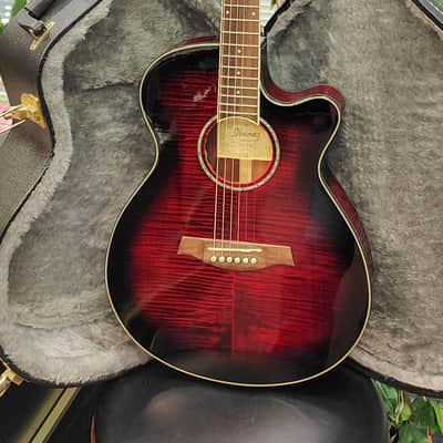 Ibanez AEG240-TRS Thinline Acoustic Electric Guitar w/ Fishman 2014 - Transparent Red Sunburst image 18
