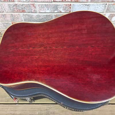 Vintage 1974 Gibson Hummingbird Custom Acoustic Guitar Project w/ Hardshell Case! image 16