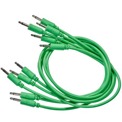 Black Market Modular Eurorack Patch Cables (25cm - Green - 5 Pack) image 2