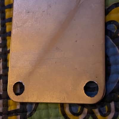 1957 Fender Neck Plate vintage original pre-CBS - Stratocaster/Telecaster/Bass - Chrome image 2