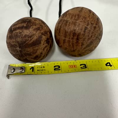 Aslatuas Kashaka Rhythmic Ball Shakers, 2-Pair, Natural Gourd - MINT image 10