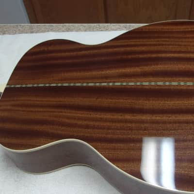 MINT NOS USA Zager ZAD50OM Solid Spruce/Mahogany w/case+extras-Hardly Played - Natural image 5