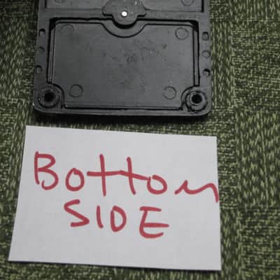 used Stinger Effects Pedal BOTTOM PLATE and BATTERY COVER & Screw (NO pedal included / NO other items included) late 1980s - Metal Plate with Black Finish, Black Rubber Padding, Black with Silver Graphic Bottom Label (made by the Martin Guitar Co) image 11