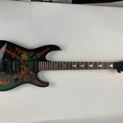 ESP George Lynch GL Black w/ Skulls & Snakes Graphic Electric Guitar New w/ Case - Skull -In Stock! image 13