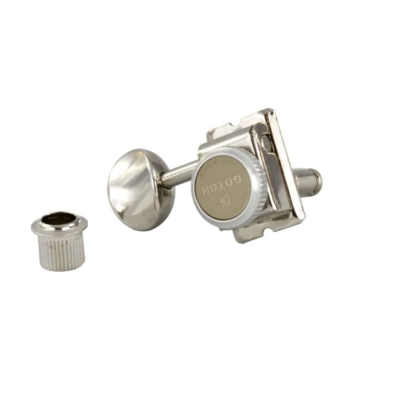 SD91 Vintage Magnum Lock Traditional Tuners 6 In Line 15:1 Gear Ratio-Nickel, Left Handed image 1