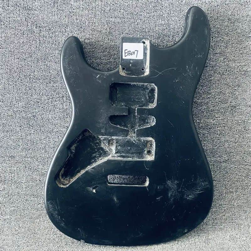 Black HSH Basswood Guitar Strat Style Body image 1
