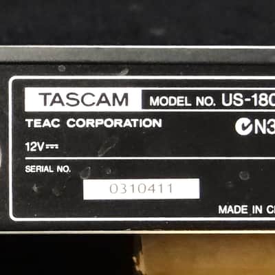 TASCAM US-1800 USB Audio Interface 2010s - Black image 7