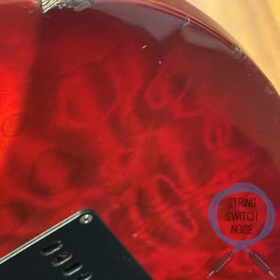 Fernandes HSS Super Strat, Quilted Red Burst, MIJ, 1990s image 15