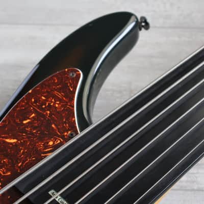 1995 Aria Pro II AVB-SB-06A Steve Bailey Signature 6-String Fretless Bass (Sunburst) image 7