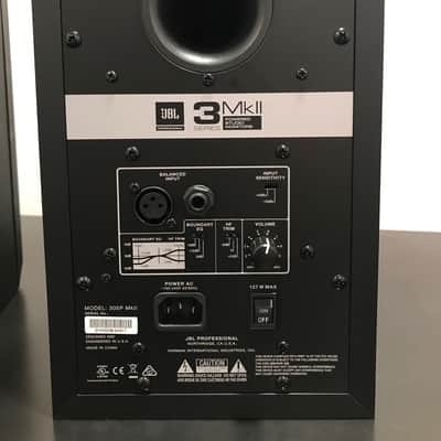 JBL 305P 3 Series MkII Powered Studio Monitors (pair) 2018 - Black image 6