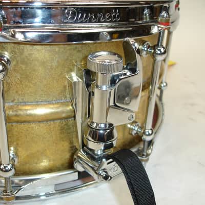 Dunnett Classic Model 2N 14"x6.5" Antique Brass Snare Drum image 6