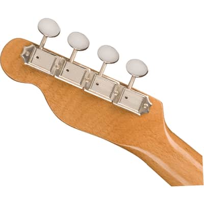 Used Fender Fullerton Tele Uke - Lake Placid Blue w/ Walnut FB image 5