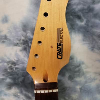 Used Crate Electra Strat Style Electric Guitar Project Neck Logo Nut image 3