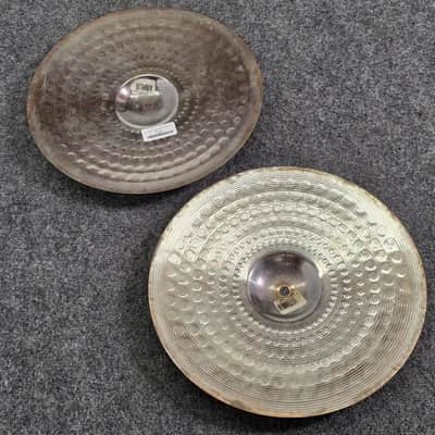 Used Zildjian ZHT Titanium Solid Hi Hat Cymbals 14" - Fair image 4