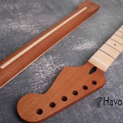 S Style Mahogany Neck flame Maple Board Stainless Steel Jescar Frets, S Type 22 Frets Guitar Replacement And Gadget image 1