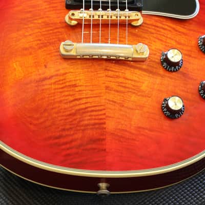 2004 Gibson Custom Shop '68 Les Paul Custom Reissue Electric Guitar Flame Firemist + COA OHSC image 6