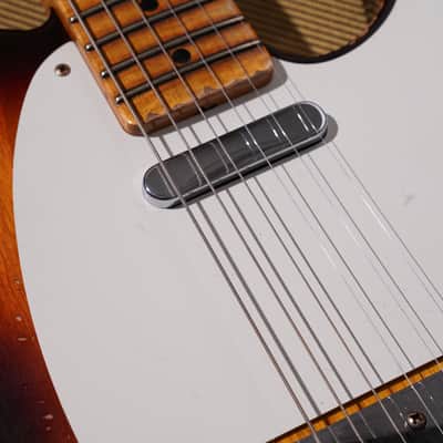 Fender Custom Shop 1958 telecaster LTD Heavy Relic Chocolate 3 Tonesunburst image 9