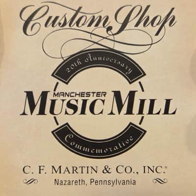 Martin - Manchester Music Mill 20th Anniversary Commemorative Edition Custom Shop 00-Size 14-Fret Style 18 - Acoustic Guitar - Deep Body European Spruce/Mahogany - Ambertone - w/ Hardshell Case image 16