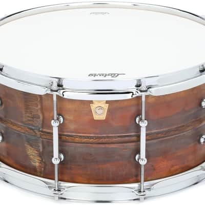 Ludwig Copper Phonic Snare Drum - 6.5 x 14-inch - Raw Patina image 1
