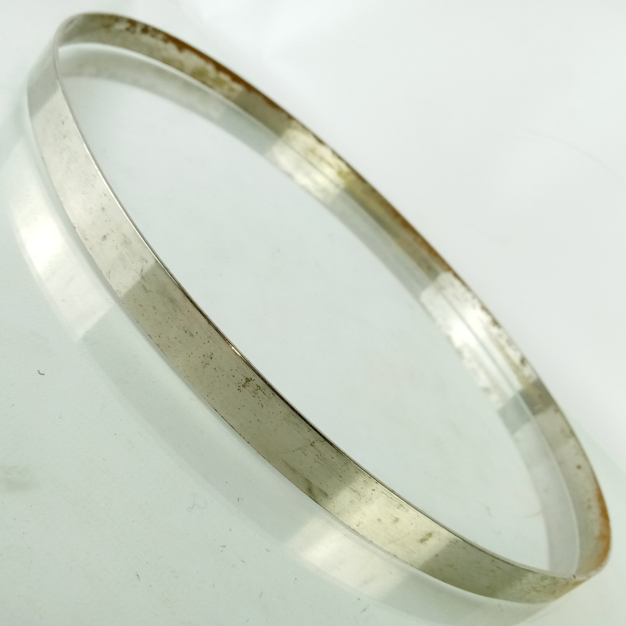 Leedy&Strupe 14"Snare Drum Batter Side Rim/Hoop Nickel-Steel Vintage 30s USA Tom — main photograph