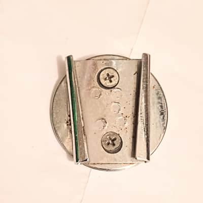 SLINGERLAND VINTAGE CLIP MOUNT W/ SCREWS 70's - PITTED CHROME to- FREE SHIP TO C-USA! image 2