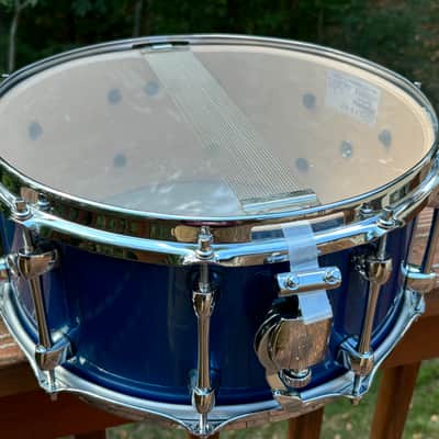 Sakae SD1465MA 14x6.5" Maple Snare Drum in Sonic Blue image 7