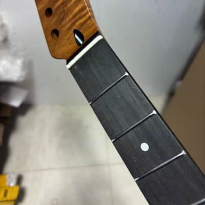 22fret Rosewood Roasted Maple Electric guitar neck rosewood matte DIY parts image 1