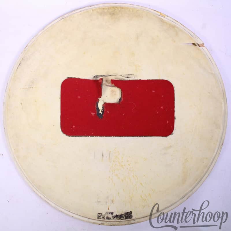 Gretsch 22"Bass Drum Head Calf Skin Broadkaster 3Ply Maple Flesh Hoop Batter USA image 1