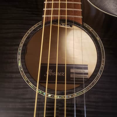 IBANEZ AEWC400-TKS | Full Flame Maple top sides and back | Concert Cutaway | OM [slimline depth] image 9