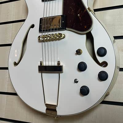 Ibanez AMH90-IV Ivory Expressionist Electric Guitar Made in Indonesia image 3