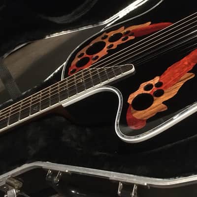 Ovation Custom Elite C1778-5L LX Custom Shop Left Handed 2017 Black USA image 11
