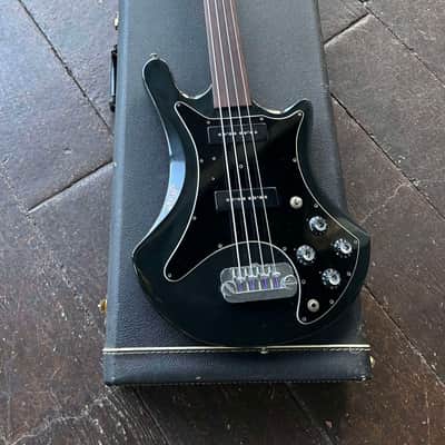 Guild B-302F Fretless Bass Guitar 1980 - Black image 23