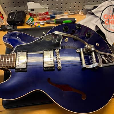 2023 Gibson Custom Shop ’59 ES-335 VOS Candy Apple Blue Bigsby OHSC COA image 13