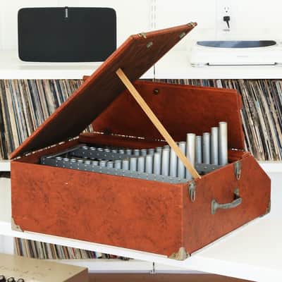 1940s Jenco Celeste Vintage Celestette Glockenspiel Table Top Keyboard w/Original Lid Prop! Celesta image 6
