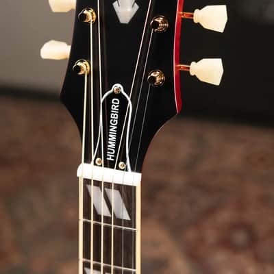 Epiphone Hummingbird Standard Acoustic/Electric Guitar - Cherry Sunburst with Gig Bag image 6