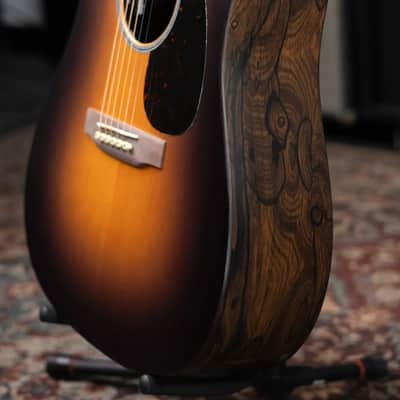 Martin D-X2E Dreadnought Acoustic/Electric Guitar - Ziricote Burst with Gig Bag image 12
