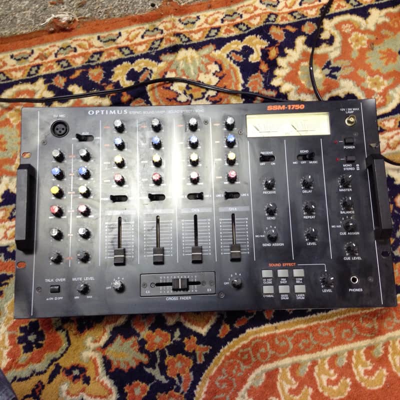 Optimus SSM-1750 4 Channel Stereo Audio Mixer | Reverb