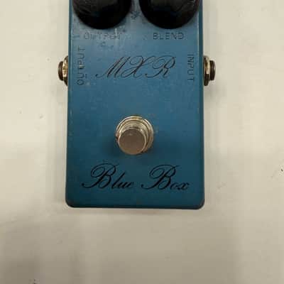 MXR MX-103 Blue Box Octave Fuzz Vintage 1974 Bud Box Script Logo Effect Pedal image 1